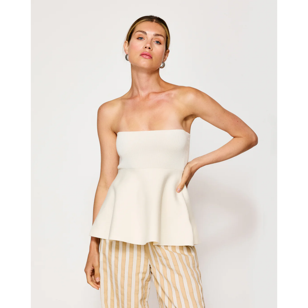 Isadore Knit Peplum Top